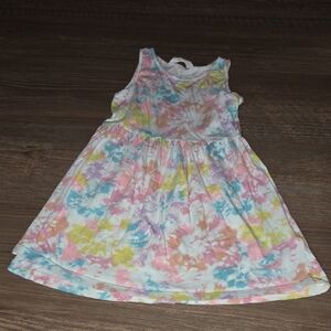 Colorful Tie-Dye Kids Dress